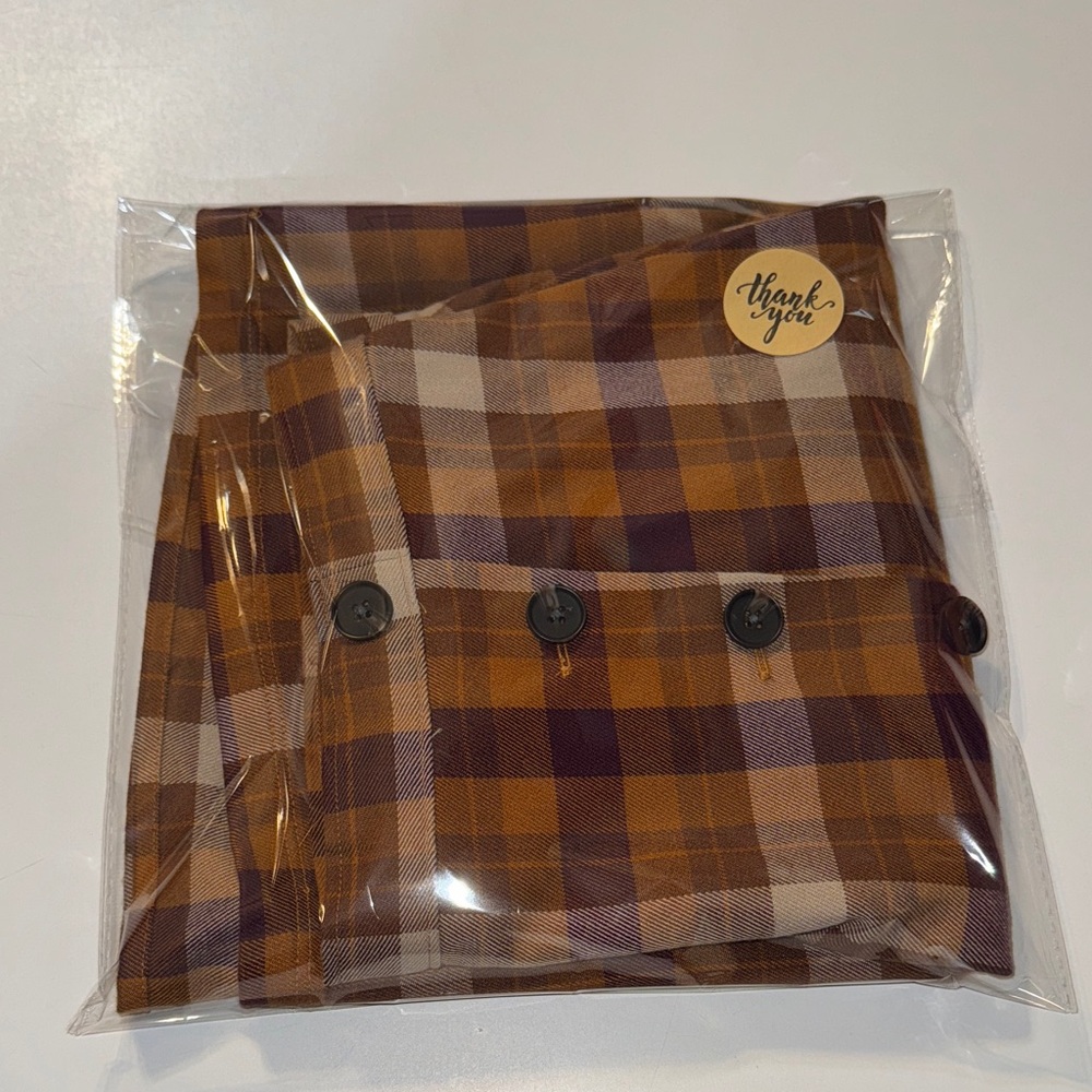 SO‎ Women's Plaid A-Line Skirt - Purple and Orange perfect fall colors! - Picture 6 of 6
